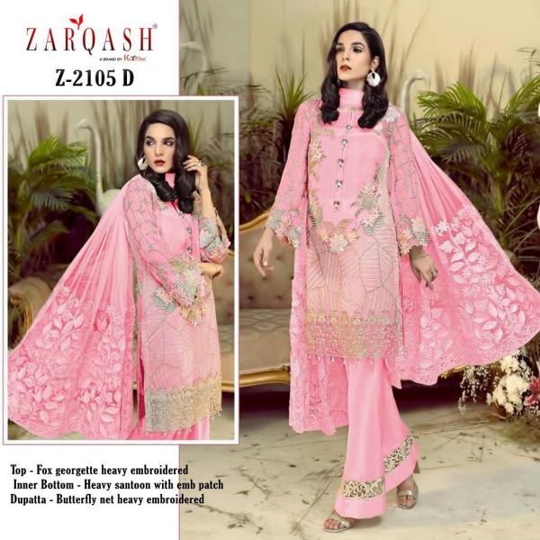 Zarqash Anaya Nx 2105  Georgette Embroidery Pakistani Salwar Suits